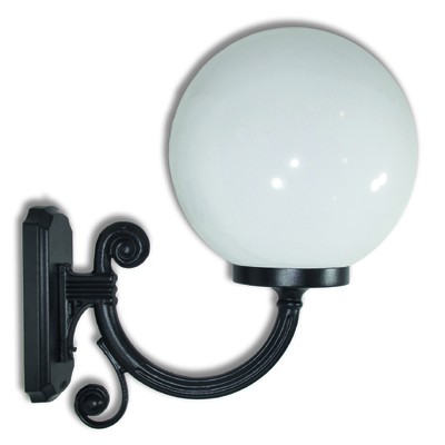 Aluminium Wall Light With Ball D30cm Black Height: