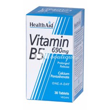 Health Aid Vitamin B5 690mg - Παντοθενικό Οξύ, 30 tabs