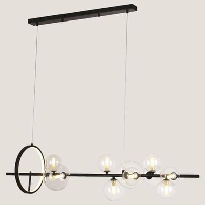 Linear Pendant Light 10Xg9W 120X30 Black