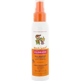 Klorane Petit Junior Conditioner Spray with Sweet Peach Fragrance 150 ml, Απαλό Θρεπτικό Γαλάκτωμα σε Σπρέϊ, ειδικά σχεδιασμένο για τα εύθραυστα παιδικά μαλλιά.