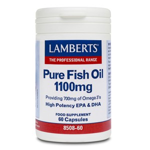 LAMBERTS Pure fish oil 1.100mg υψηλής ισχύος & μέγ