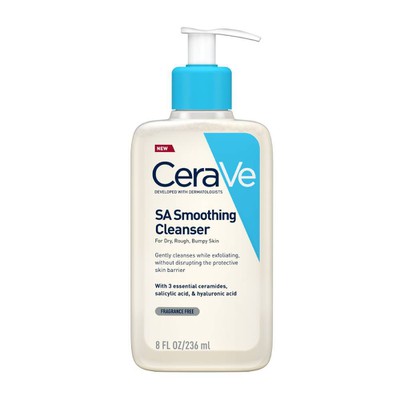 CeraVe - SA Smoothing Cleanser, Για το Ξηρό, Τραχύ, Ανομοιόμορφο Δέρμα - 236ml