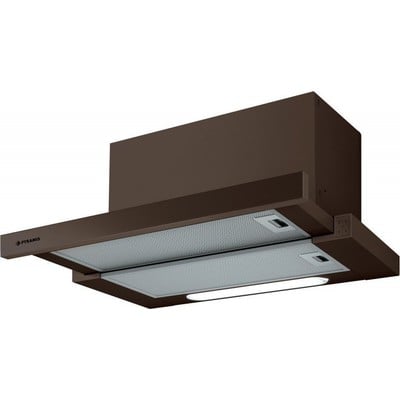 Cooker Hood Sliding 60cm Τurβο 175W Brown