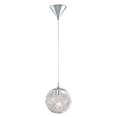 Pendant Light Luberio In Chromium With Aluminum/Gl