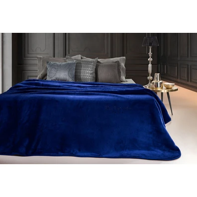 Κουβέρτα Smooth Navy Blue 240x260 guy Laroche Blue