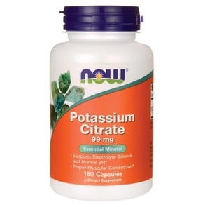 Now Potassium Citrate 99 mg, 180caps