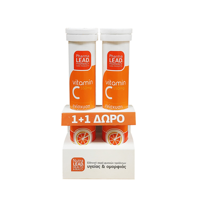 PharmaLead Vitamin C 1000mg 1+1 Δώρο, 20 Αναβράζον