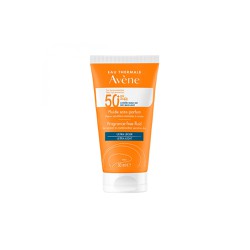 Avene Eau Thermale Fluide SPF50 + Sans Parfume Slim Fragrance Free Sunscreen For Normal & Combination Skin 50ml
