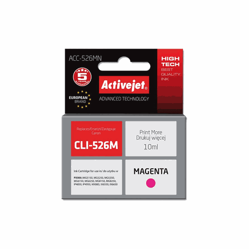 ACTIVE JET  INK ΣΥΜΒΑΤΟ ΜΕ CANON ACC-526MN #CLI-52