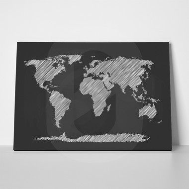 Chalkboard world map 505329745 a