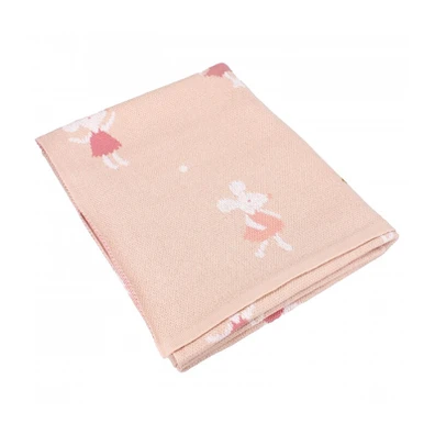 Κουβερτα Ζακαρ 80χ100 Ποντικι 100% Cotton Kidzroom