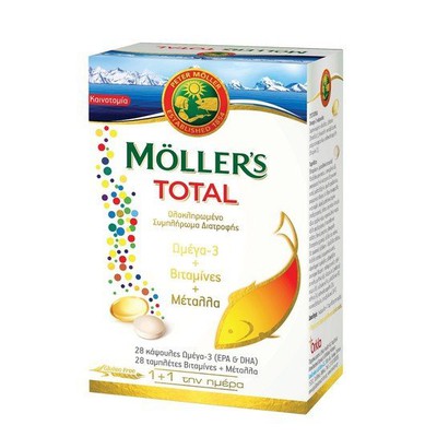 Moller's Total Συμπλήρωμα Διατροφής με Ωμέγα-3, Βι