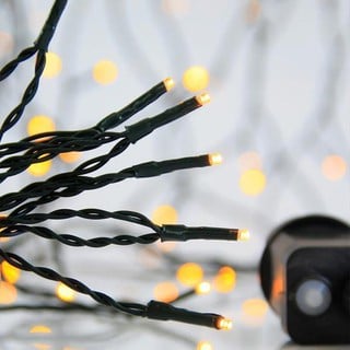 Christmas Lights String LED 300 Warm White with Gr