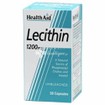 Health Aid LECITHIN 1200mg, 50 caps