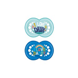 Mam Silicone Pacifier 6-16 Months Turquoise-Blue 2 pieces