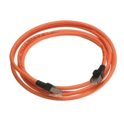 Patch Cord Θωρακισμένο U/Ftp Cat.6A 1M Πορτοκαλί