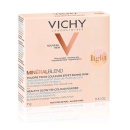 Vichy Mineralblend Healthy Glow Tri-Colour Powder Light, Τρίχρωμη Πούδρα για Φυσική Λάμψη 9gr