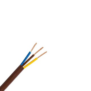 Round Cable H03VV-F 3x0.75 Brown