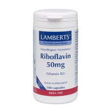Lamberts Riboflavin B2 Ριβοφλαβίνη 50mg 100caps. 