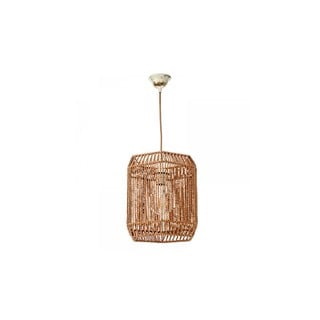 Pendant Single Light 1xΕ27 Brown With Rope 4504
