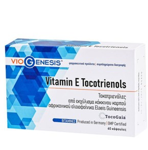 Viogenesis Vitamin E Tocotrienols 55.3mg, 60caps