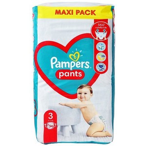 PAMPERS Pants No3 (6-11kg) πάνα βρακάκι stop & pro