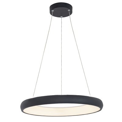 Pendant Light D60cm Black Led 3000K 50W