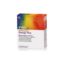 Eviol MultiVitamin Energy Plus Συμπλήρωμα Διατροφής 30caps