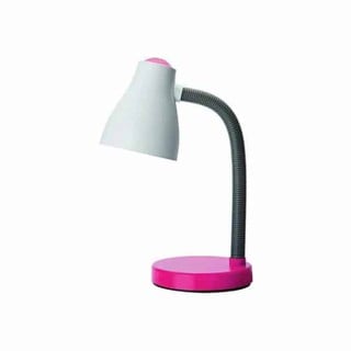 Desk Lamp E27 White with Pink Base Rosa 6036