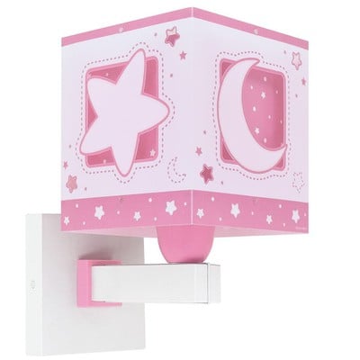 Kids Wall Light E27 x 1 Moonlight Pink