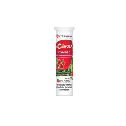 Forte Pharma Acerola Vitamin C 480mg Συμπλήρωμα Διατροφής Με Ασερόλα & Γεύση Κόκκινων Φρούτων 12 δισκία