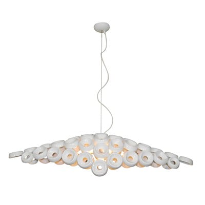 Pendant Light Hl-3590-L6 Darina White Metal