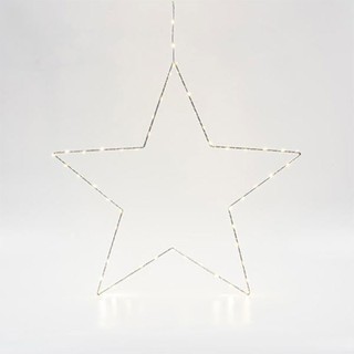 Star Lighted Steady LED Warm White IP44 Silver 600