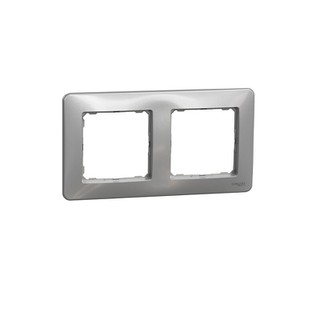 Sedna Design & Elements Frame 2 Gangs Aluminium SD