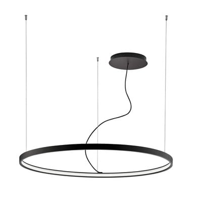 Pendant Light Φ116cm Inside Led Black 63W 3000K Ve