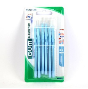 Gum Bi-Direction Μεσοδόντια Βουρτσάκια Μπλέ 0,9mm,