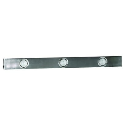 Halogen Plate Linear Light 3Χ20W G4 Inox Satine 77