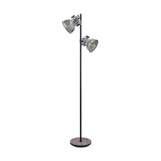 Floor Lamp Ε27 Barnstaple Wood/Zinc Used-SW 49722