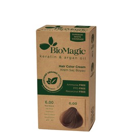 BioMagic Keratin & Argan Oil Hair Color Cream - 6. 00 Σκούρο ξανθό