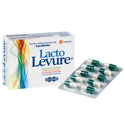 Uni-Pharma Lacto Levure 10 Κάψουλες Με 4 Προβιοτικά