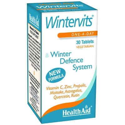 HEALTH AID Wintervits Συμπλήρωμα Διατροφής Που Συμβάλλει Στην Προστασία Ενάντια Στον Χειμώνα Για Δυνατό Ανοσοποιητικό x30 Δισκία