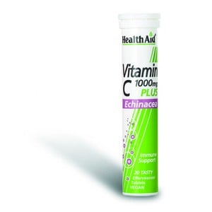 HEALTH AID Echinacea + vitamin C 1000mg 20αναβράζο