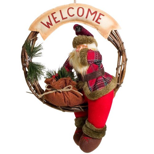 Kurorë Druri Dekorative Babagjysh "Welcome" 40 Cm