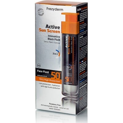 Frezyderm Active Sun Screen SPF50+ Υγρό Αντηλιακό 