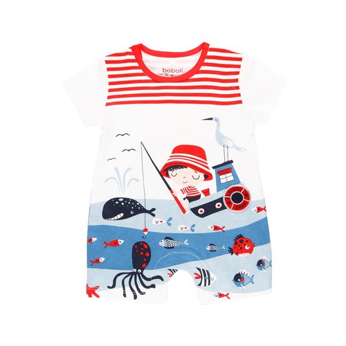 Boboli Knit Play Suit ''Sea world'' for Baby Boy (