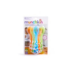 Munchkin Multi-Coloured Forks And Spoons Set Of 6