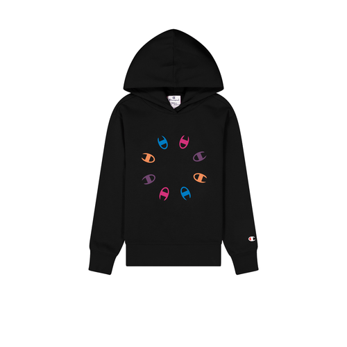 Champion Girl Hooded Sweatshirt (404780)-BLACK
