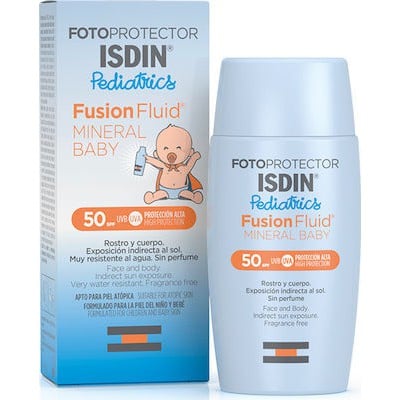 ISDIN Fotoprotector Pediatrics Fusion Fluid Mineral Baby Βρεφικό & Παιδικό Αντηλιακό Για Πρόσωπο & Σώμα Από 6μηνών 50ml