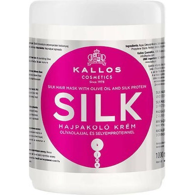 KALLOS Hair Mask Silk Μάσκα Μαλλιών Με Μετάξι Για Ξηρά & Αδύναμα Μαλλιά 1000ml