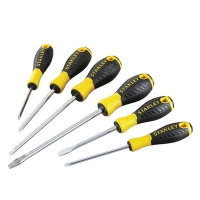 Screwdrivers 6 Pieces Set 4 Straight And 2 Crosshe